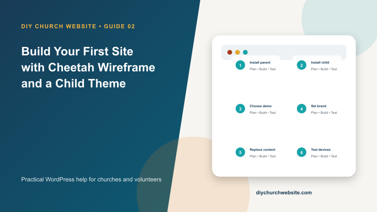Build Your First Site with Cheetah Wireframe and a Child Theme cover
