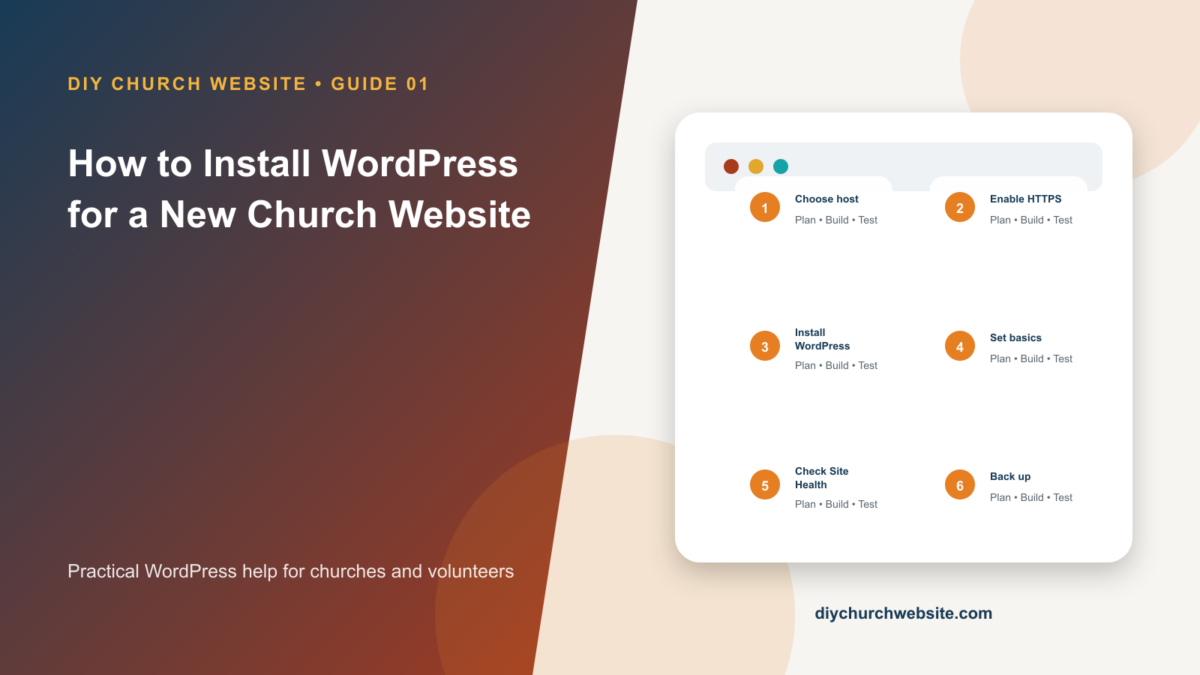 How to Install WordPress for a New Church Website cover