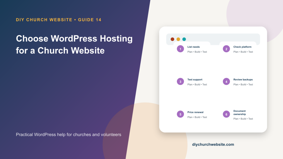 Choose WordPress Hosting for a Church Website cover