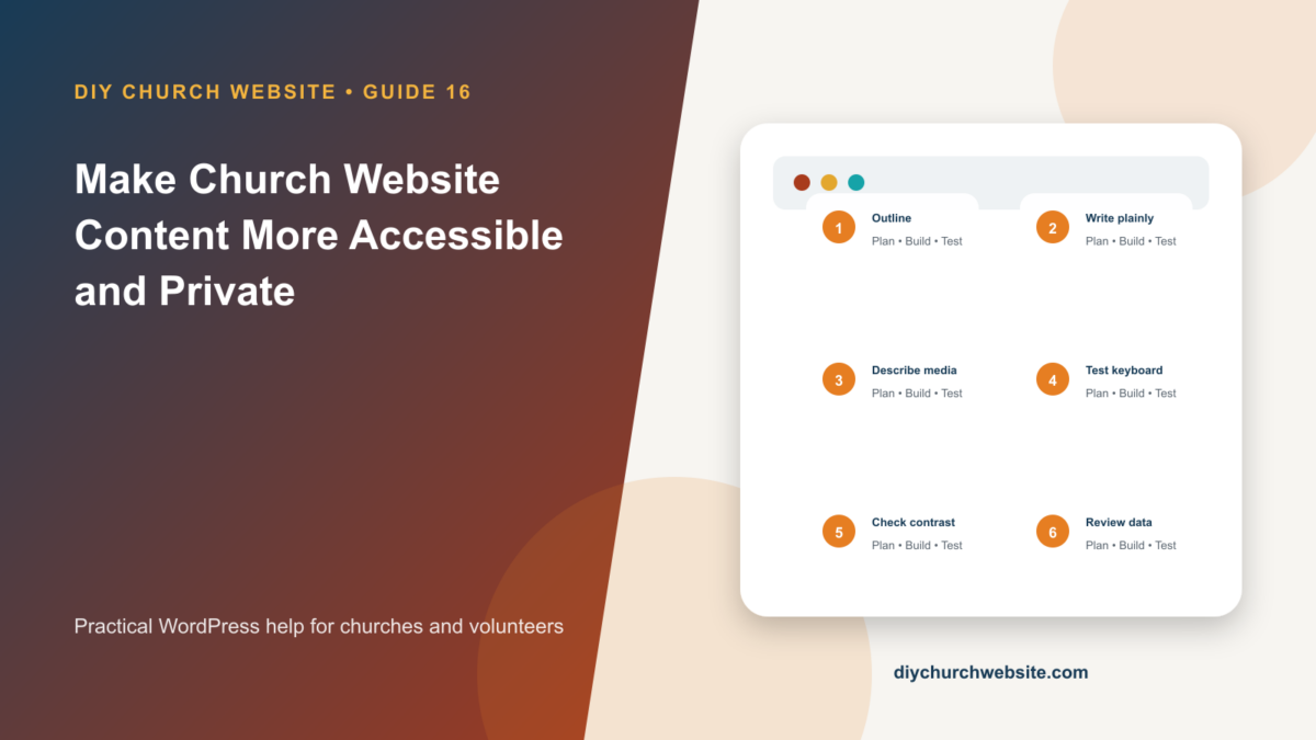 Make Church Website Content More Accessible and Private cover