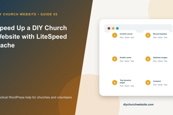 Speed Up a DIY Church Website with LiteSpeed Cache cover