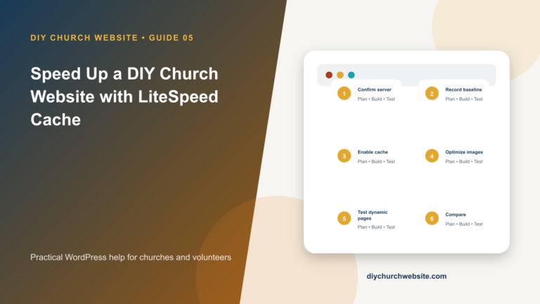 Speed Up a DIY Church Website with LiteSpeed Cache cover
