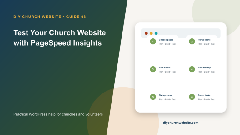 Test Your Church Website with PageSpeed Insights cover