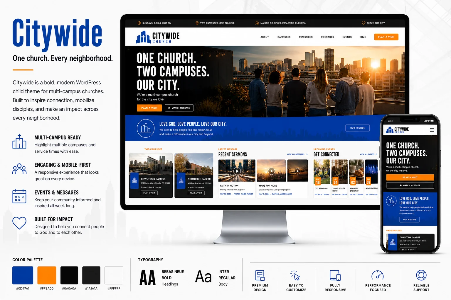 Citywide child theme multi-campus preview
