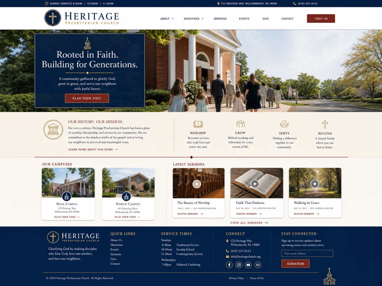 Heritage WordPress theme screenshot