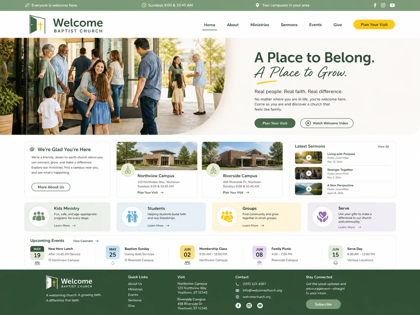 Welcome WordPress theme screenshot