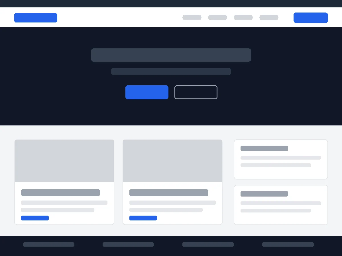 DIY Church Wireframe layout foundation